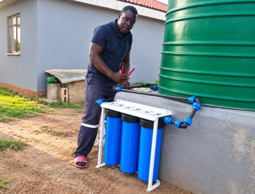 Purification System Installation Including Filters